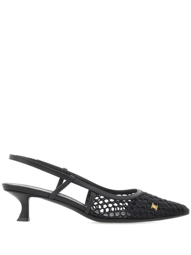 Ferragamo 40mm Vara-appliqué slingback pumps - Black Cover