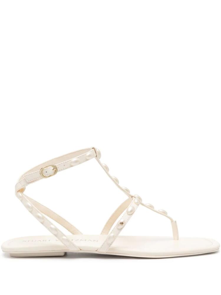 Stuart Weitzman Pearlita flat sandals - Neutrals Cover