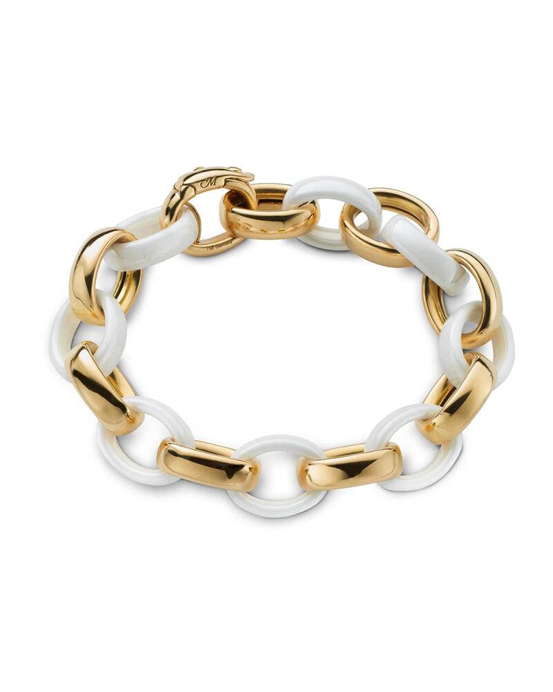 Monica Rich Kosann 18K Yellow Gold Marilyn XL Ultra Bracelet with Alternating Ceramic Links Cover