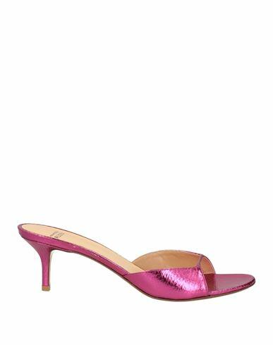 Francesco Russo Woman Sandals Fuchsia Leather Cover