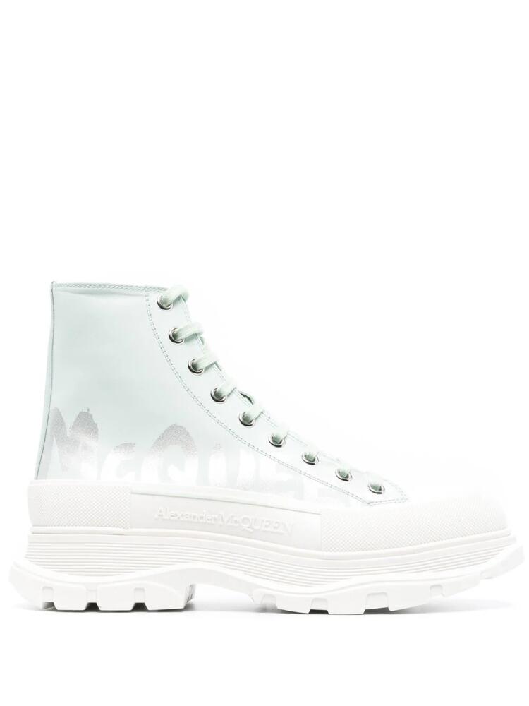 Alexander McQueen Tread Slick high-top sneakers - Green Cover