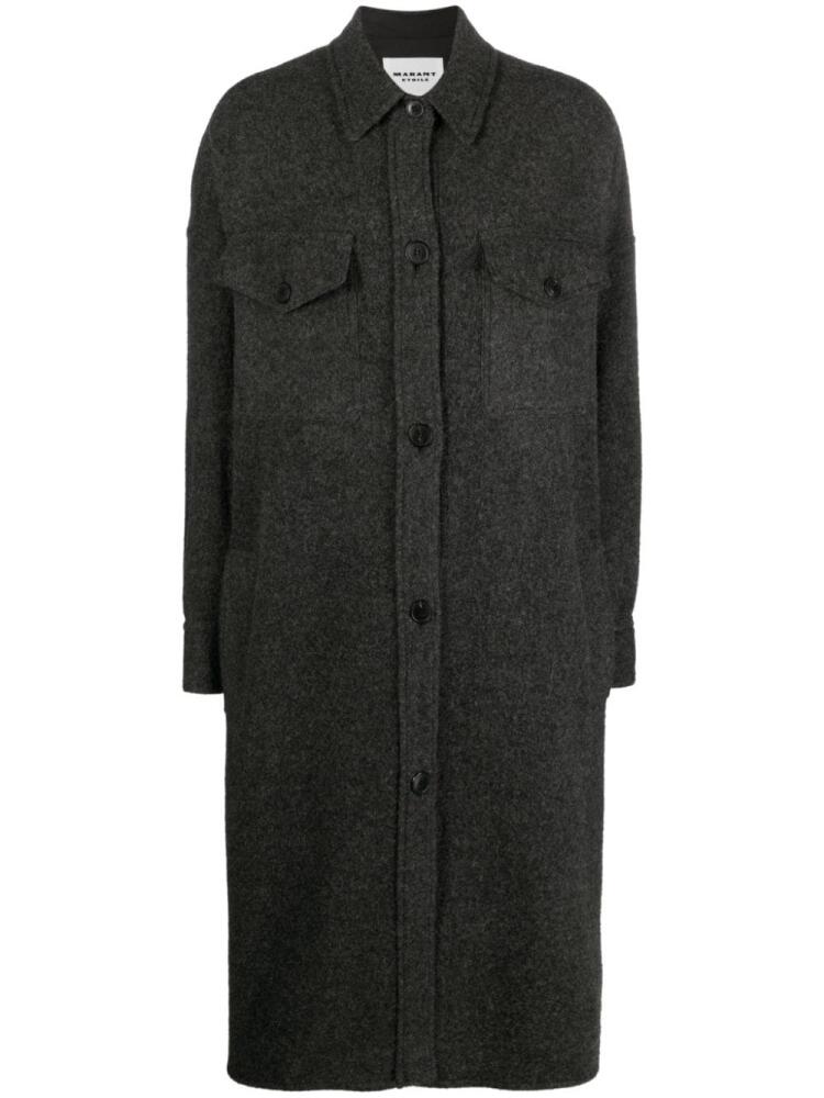 MARANT ÉTOILE Fontizi wool-blend coat - Grey Cover