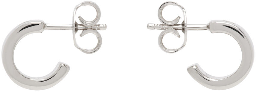 MM6 Maison Margiela Silver Logo Earrings Cover