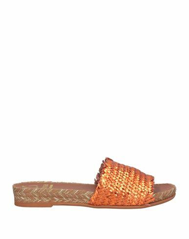 Kanna Woman Espadrilles Copper Soft Leather Cover