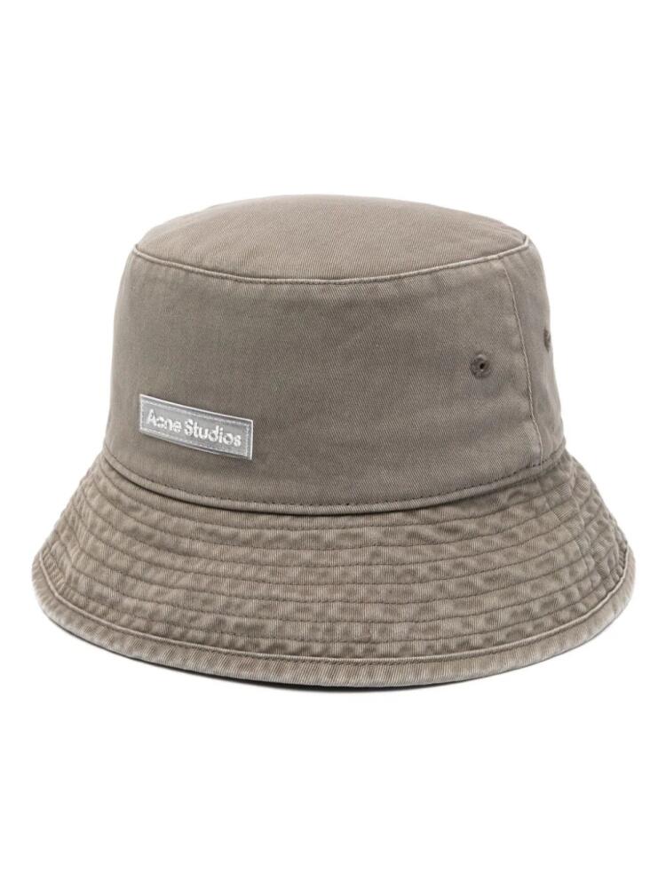 Acne Studios cotton bucket hat - Green Cover