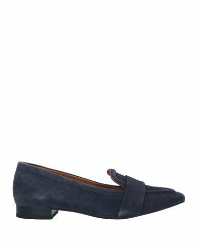 Geox Woman Loafers Midnight blue Soft Leather Cover