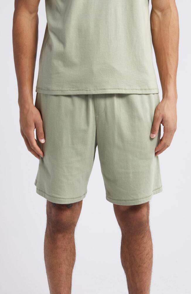 Nordstrom Organic Cotton & Tencel® Modal Lounge Shorts in Green Clay Cover