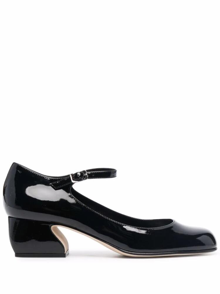 Si Rossi buckle-strap leather pumps - Black Cover