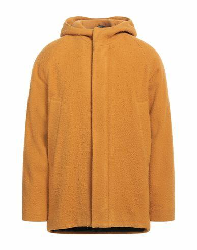 Tagliatore Man Coat Ocher Virgin Wool, Polyamide Cover