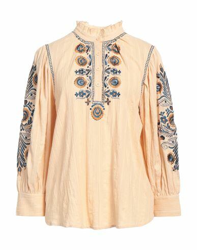 Antik Batik Woman Top Beige Cotton Cover