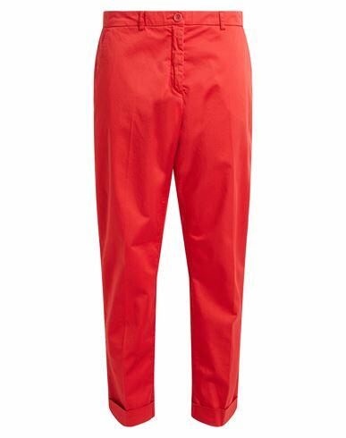 19.70 Nineteen Seventy Woman Pants Red Cotton, Elastane Cover