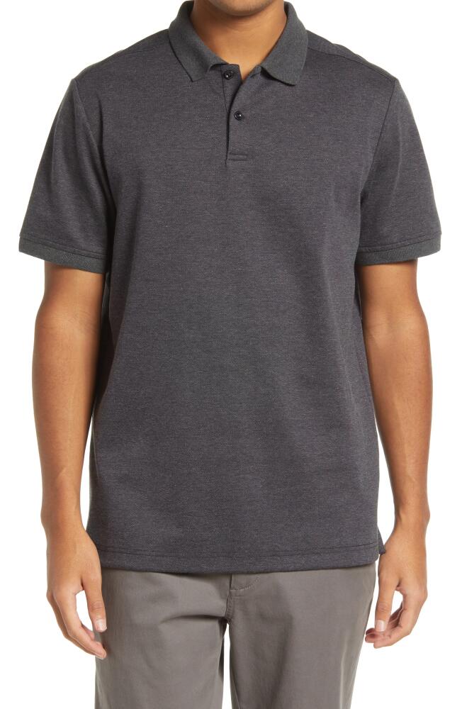 Nordstrom Tech Smart Piqué Polo in Black Cover