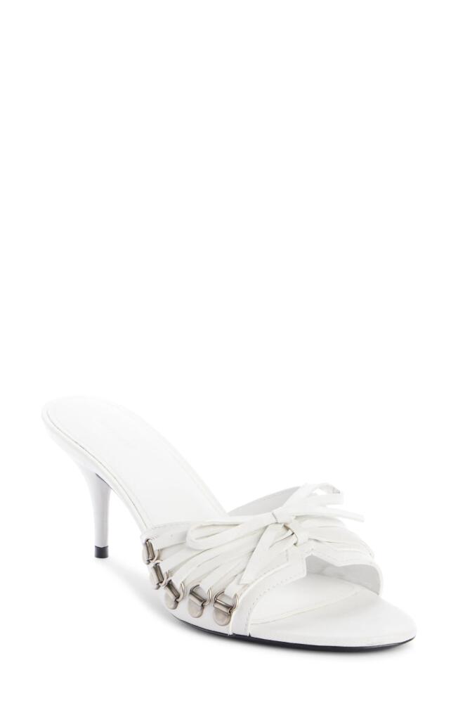 Balenciaga Cagole Slide Sandal in Optic White Cover