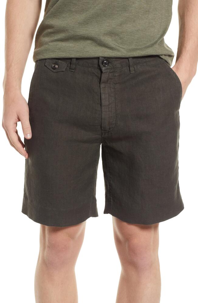 Billy Reid Moore Linen Shorts in Steel Grey Cover