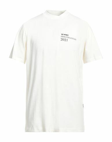 Sunnei Man T-shirt White Cotton Cover