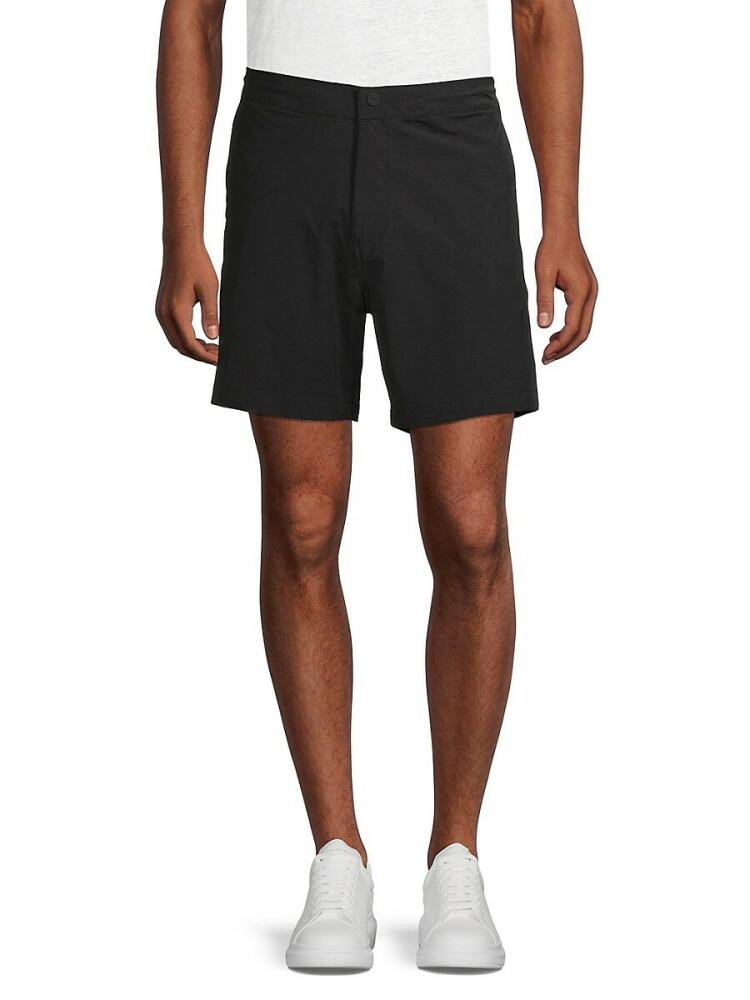 Onia Men's Flat Front Traveler Shorts - Black Cover