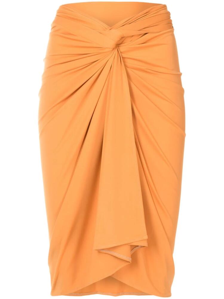 Lygia & Nanny Orixá wrap skirt - Orange Cover