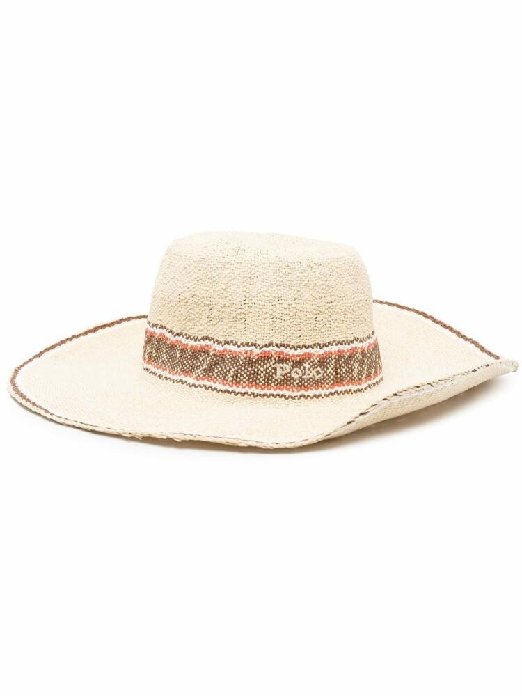 Polo Ralph Lauren embroidered straw hat - Neutrals Cover