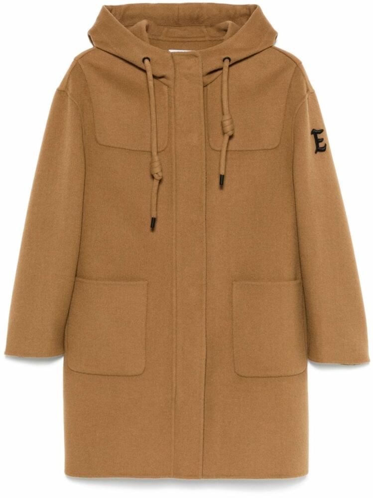 ERMANNO FIRENZE felted coat - Brown Cover