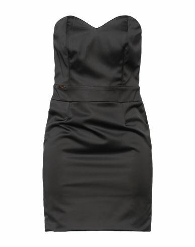 Marc Ellis Woman Mini dress Black Polyester, Elastane Cover