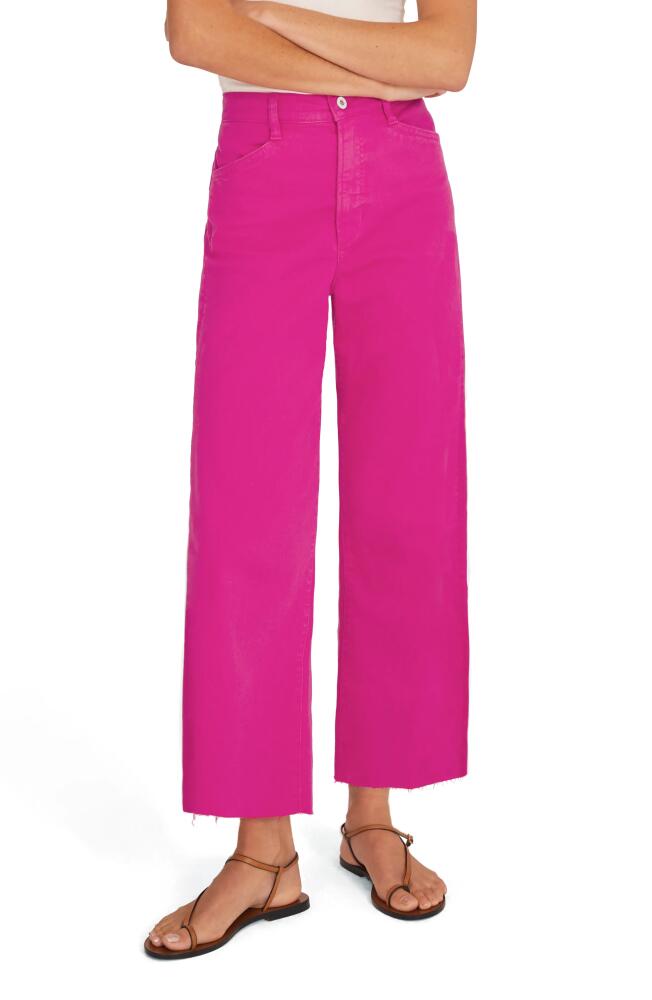 Favorite Daughter The Misha Wide Leg Jeans in Pink Peacock Cover