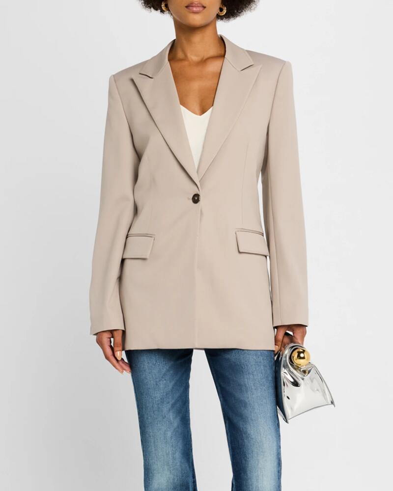 Derek Lam 10 Crosby Nico Single-Breasted Longline Blazer Cover