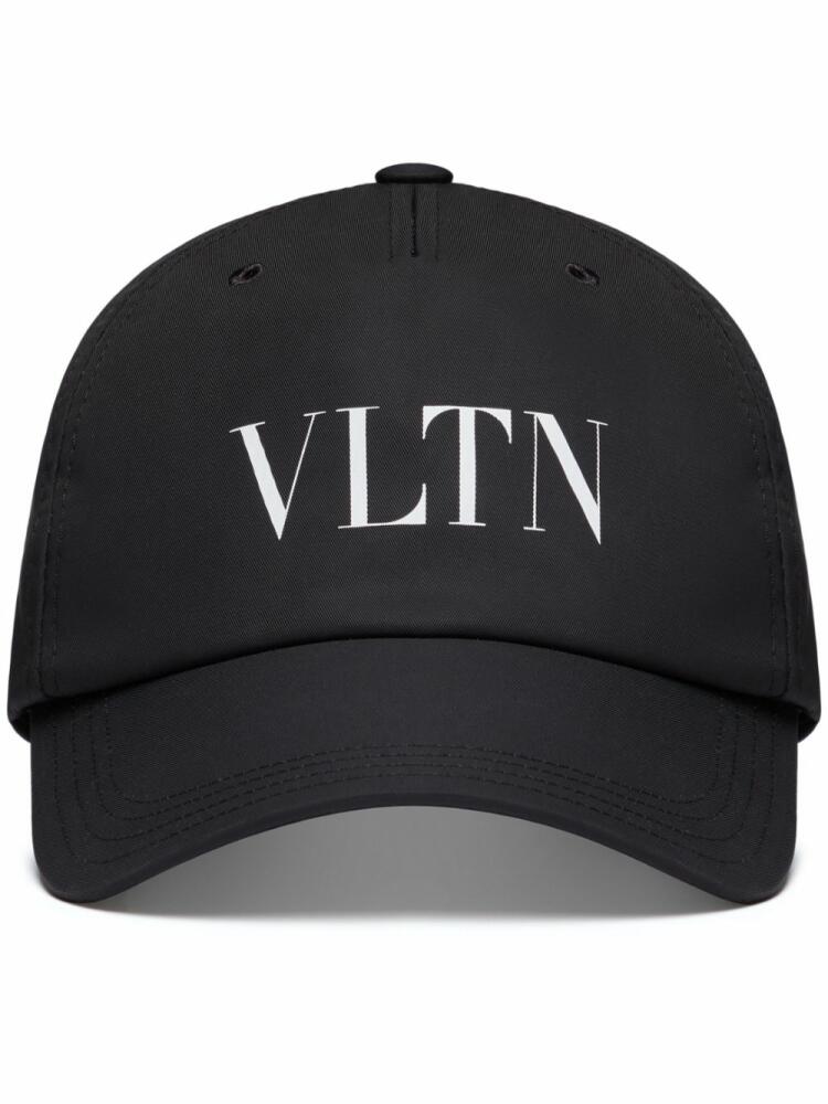 Valentino Garavani VLTN-print cap - Black Cover