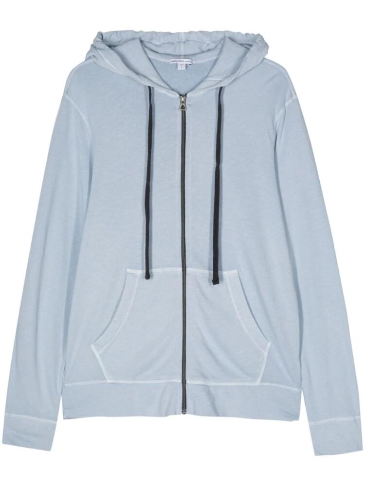 James Perse zip-up jersey hoodie - Blue Cover