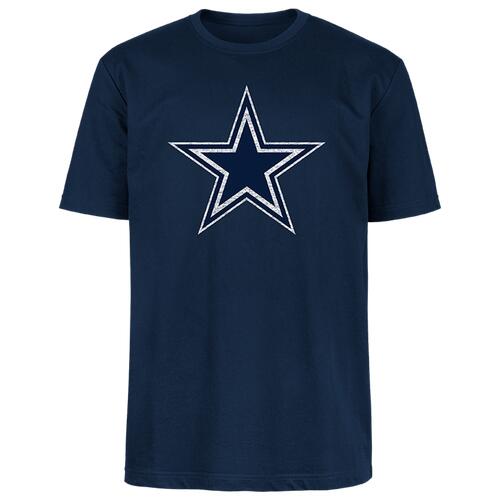 New Era Cowboys Fitted OTC Short Sleeve T-Shirt - Mens Navy/Grey Cover