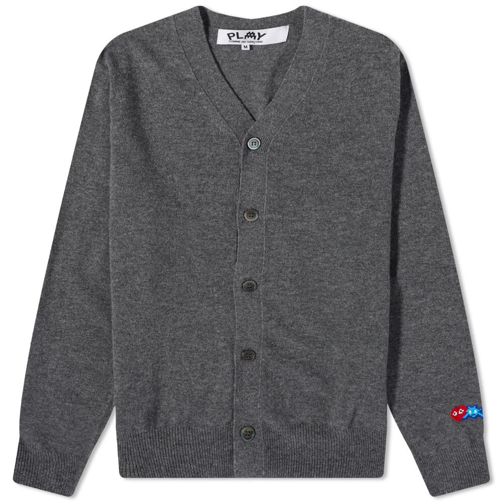 Comme des Garçons Play Men's Invader Cardigan in Grey Cover