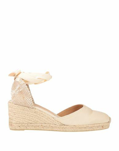 Castañer Woman Espadrilles Ivory Textile fibers Cover