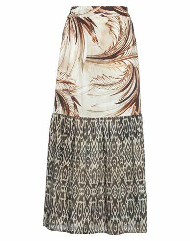 No-nà Woman Maxi skirt Sand Cotton Cover