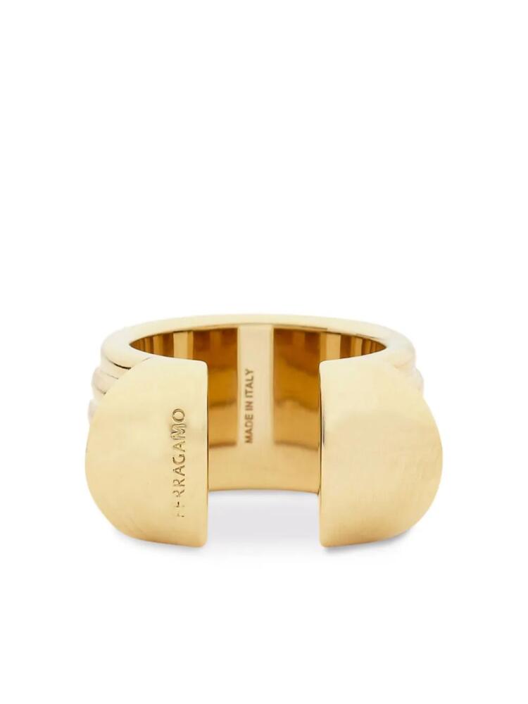 Ferragamo Gancini open ring - Gold Cover