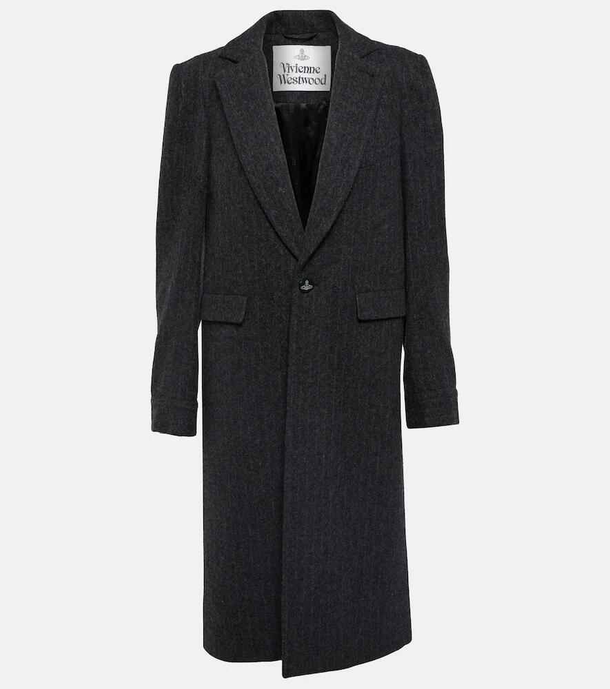 Vivienne Westwood Chalk stripe wool-blend coat Cover