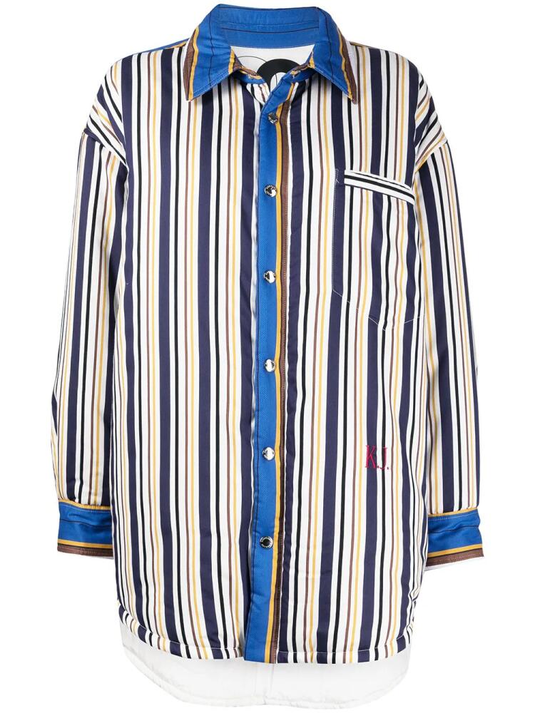 Khrisjoy striped panelled coat - Multicolour Cover