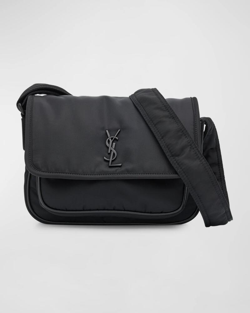 Saint Laurent Men's Niki YSL Messenger Bag in Nylon Cover