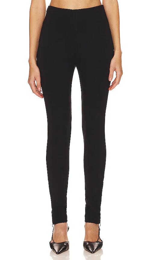 Rue Sophie Side Slit Ponti Leggings in Black Cover