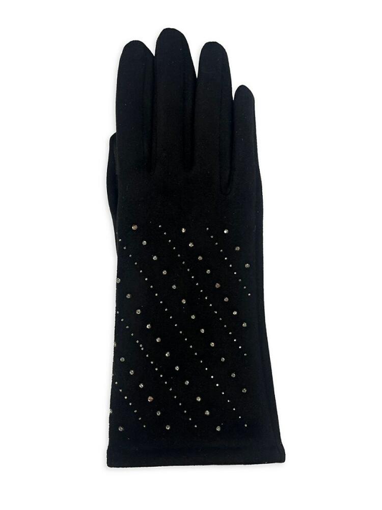 MARCUS ADLER Women's Studded Jersey Gloves - Black Cover