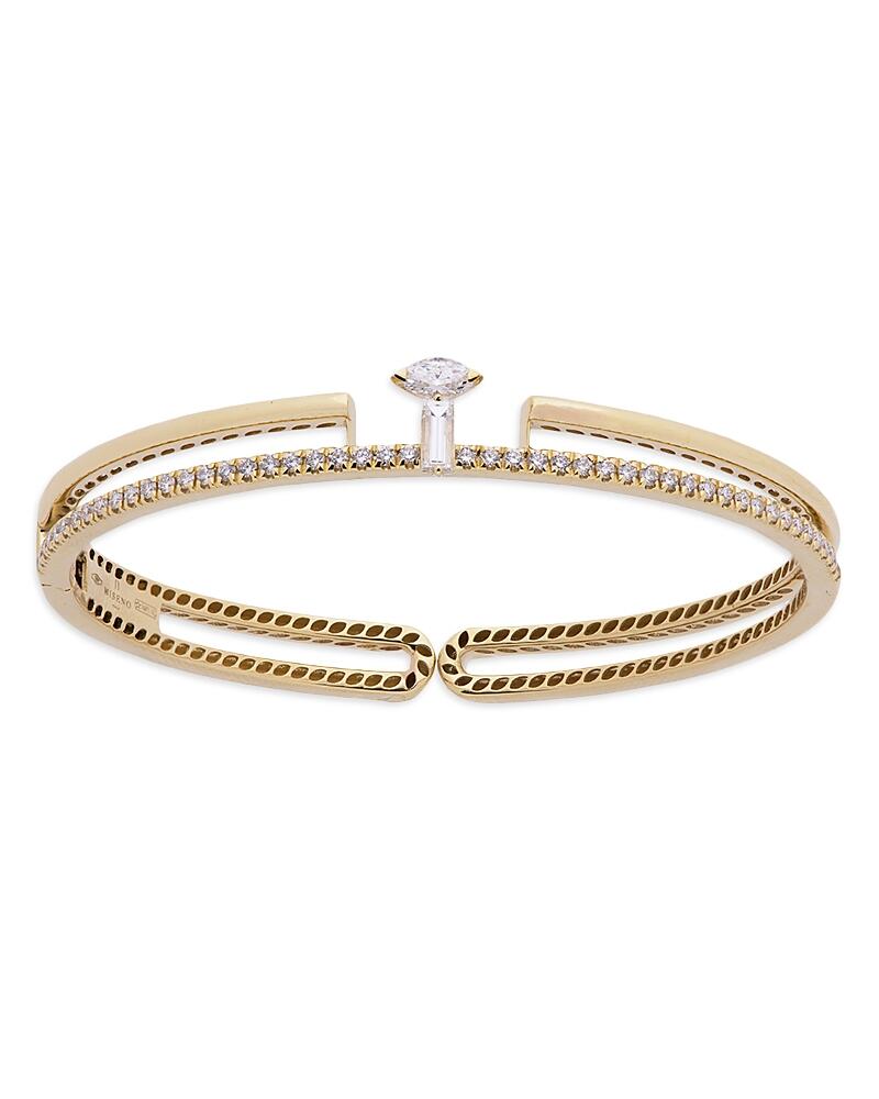 Miseno Jewelry 18K Yellow Gold Procida Diamond Bangle Bracelet Cover