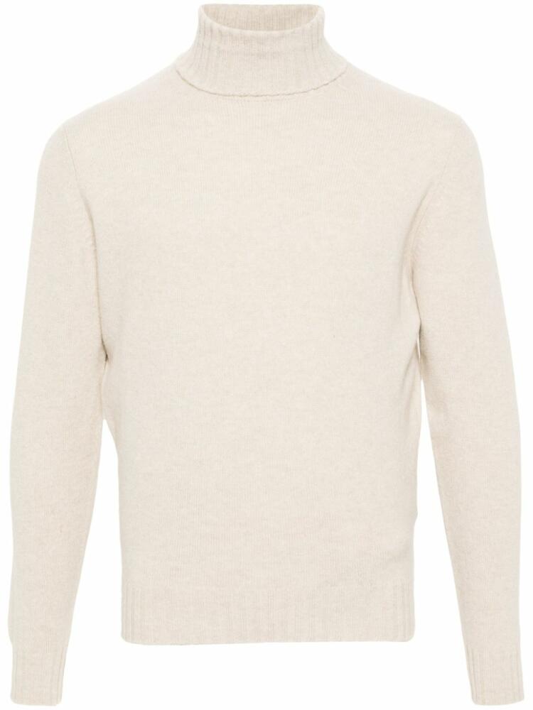 Dell'oglio roll-neck rib-trim jumper - Neutrals Cover