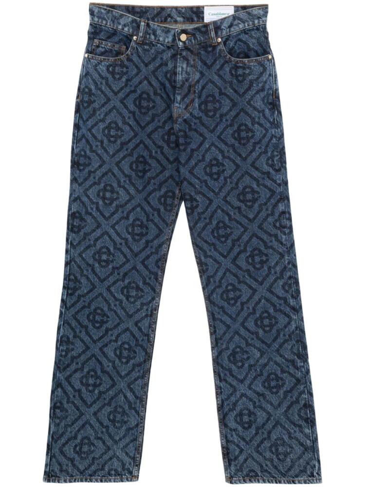 Casablanca Laser Monogram jeans - Blue Cover