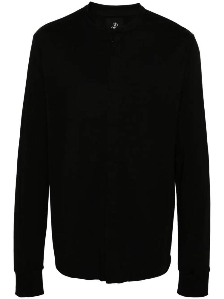 Thom Krom raw-cut shirt - Black Cover