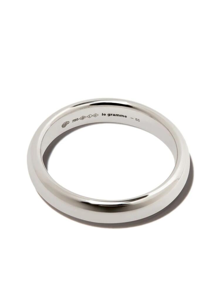 Le Gramme 18kt white gold 6g beveled ring - Silver Cover