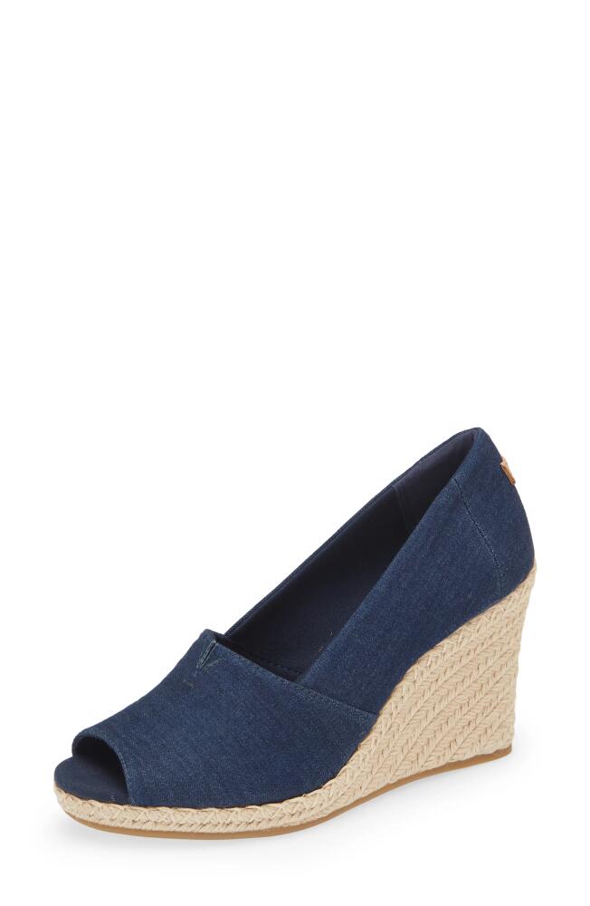 TOMS Michelle Espadrille Wedge Sandal in Navy Cover