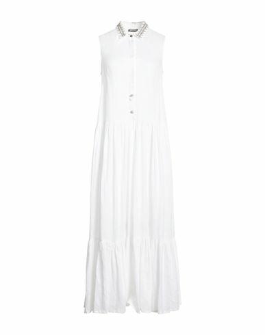 Malìparmi Woman Maxi dress White Linen Cover