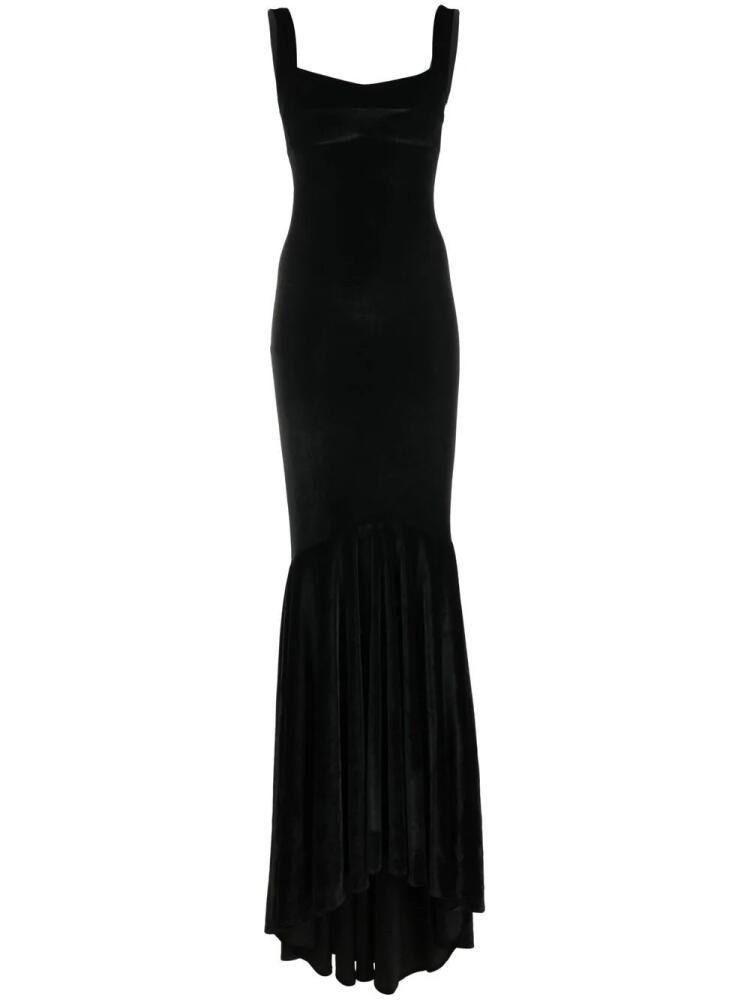 Atu Body Couture sleeveless fishtail velvet gown - Black Cover