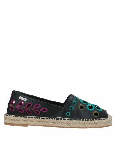 Red(v) Woman Espadrilles Black Soft Leather Cover