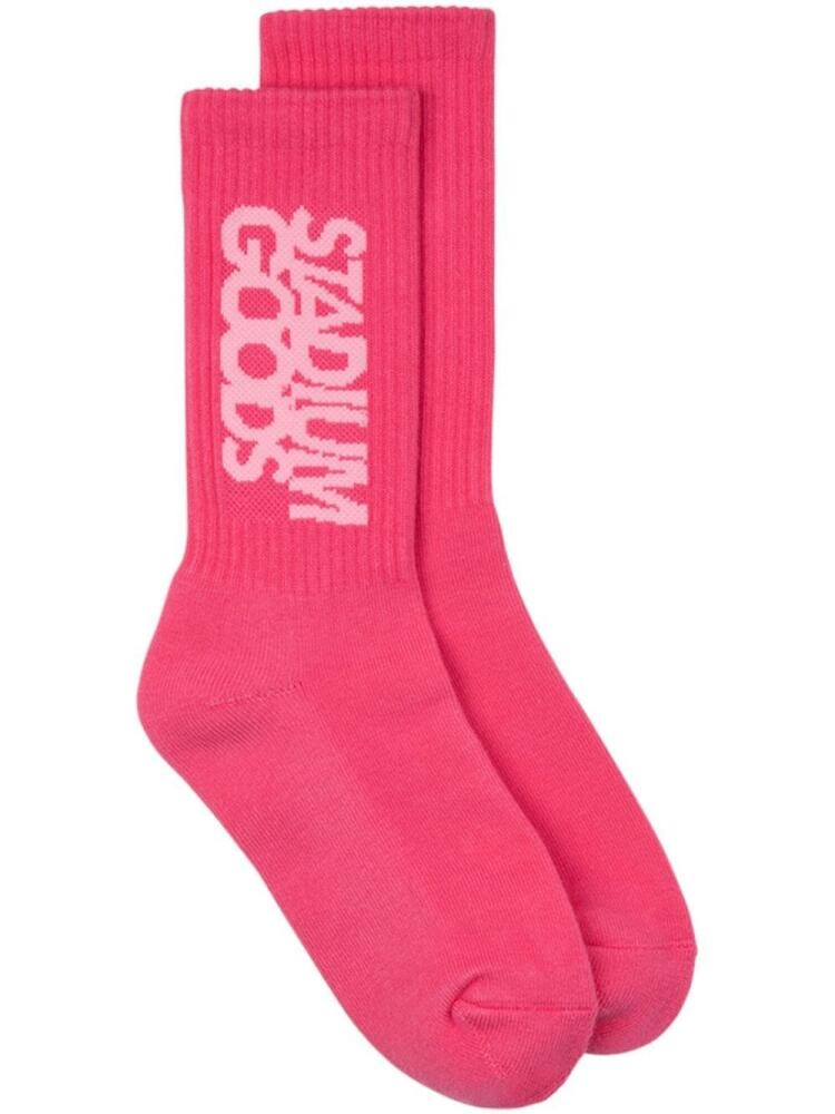 STADIUM GOODS® crew-knit "Pink" socks Cover