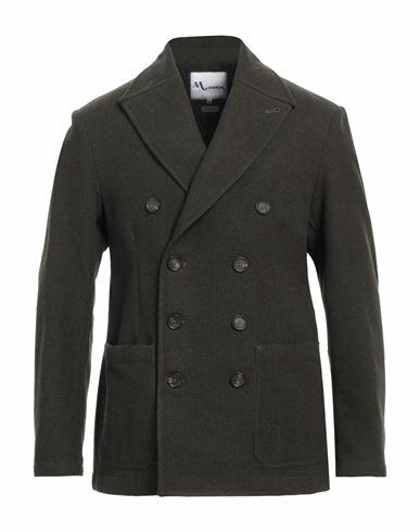 Doppiaa Man Blazer Military green Wool, Polyamide Cover