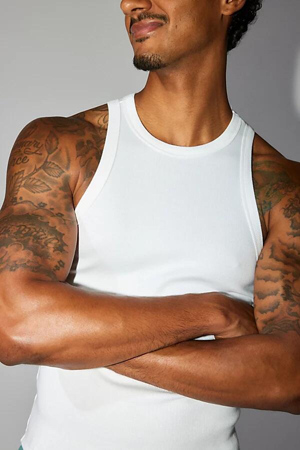 Standard Cloth Foundation Ribbed Tank Top in White Cover